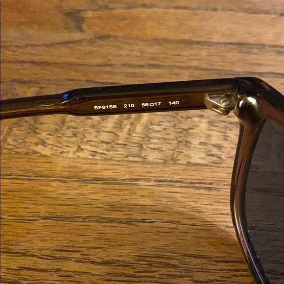 SALVATORE FERRAGAMO BRN SUNGLASSES W/ BLUE LENSES main image 5